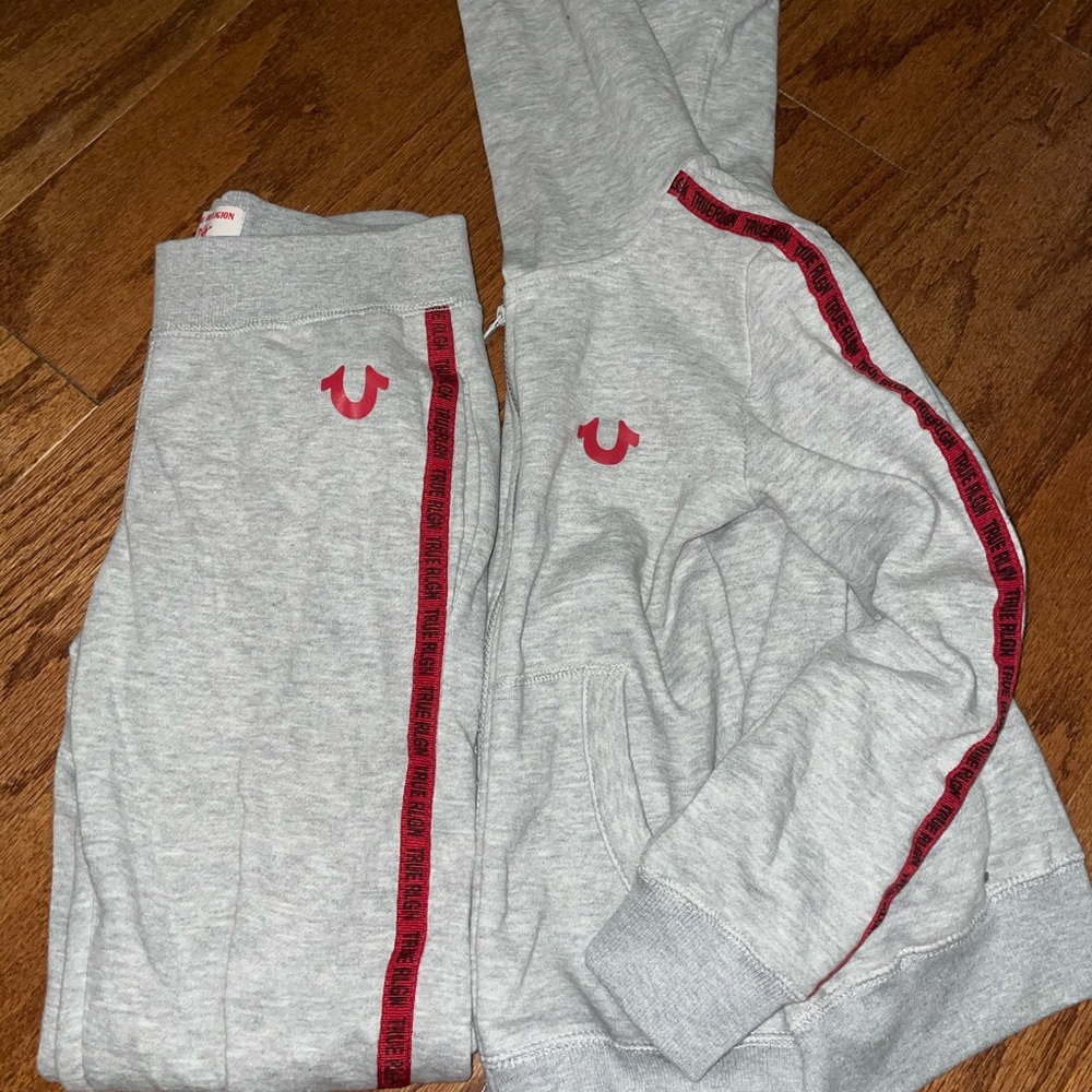 True religion hoodies and jogger set big kid